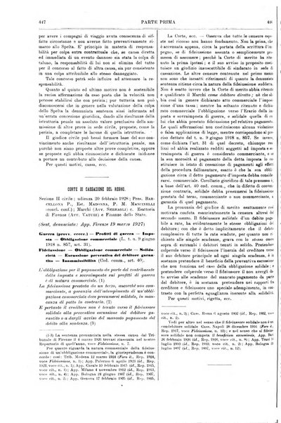 Il foro italiano raccolta generale di giurisprudenza civile, commerciale, penale, amministrativa