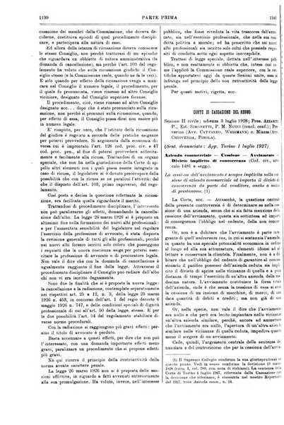 Il foro italiano raccolta generale di giurisprudenza civile, commerciale, penale, amministrativa