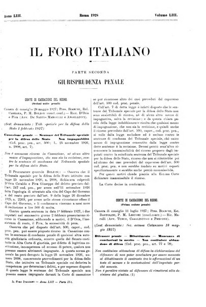 Il foro italiano raccolta generale di giurisprudenza civile, commerciale, penale, amministrativa