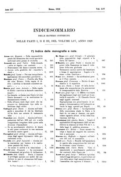 Il foro italiano raccolta generale di giurisprudenza civile, commerciale, penale, amministrativa