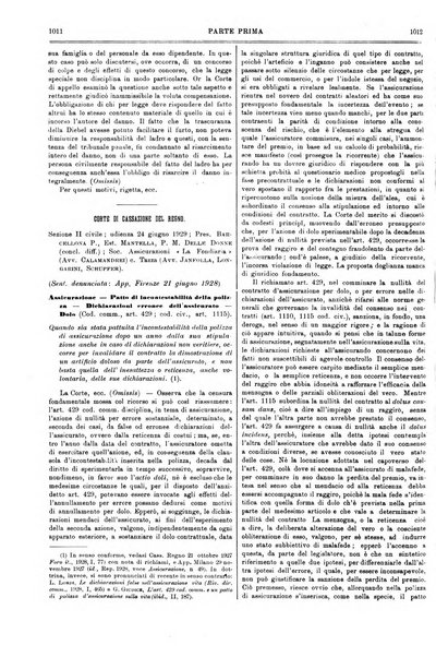 Il foro italiano raccolta generale di giurisprudenza civile, commerciale, penale, amministrativa