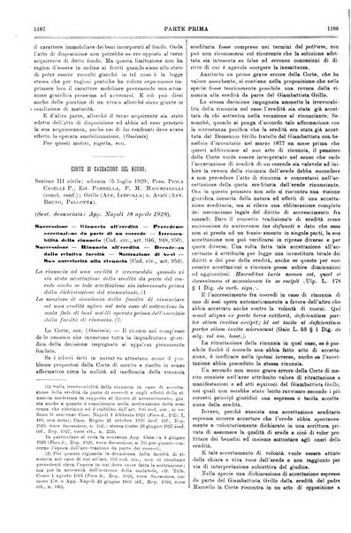 Il foro italiano raccolta generale di giurisprudenza civile, commerciale, penale, amministrativa