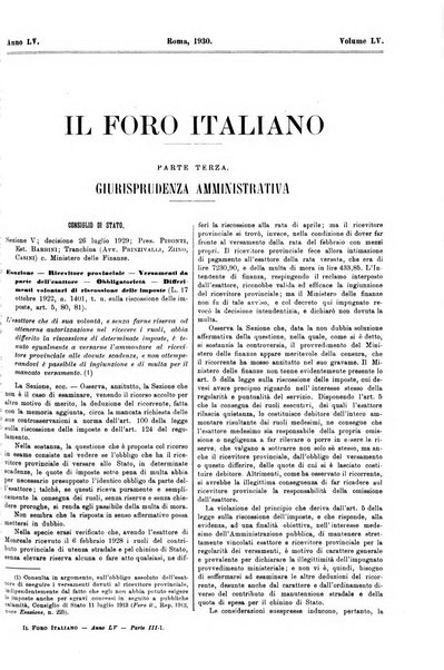 Il foro italiano raccolta generale di giurisprudenza civile, commerciale, penale, amministrativa