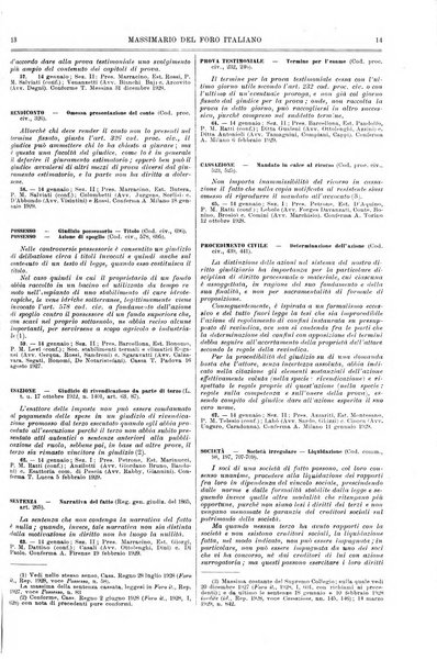 Il foro italiano raccolta generale di giurisprudenza civile, commerciale, penale, amministrativa