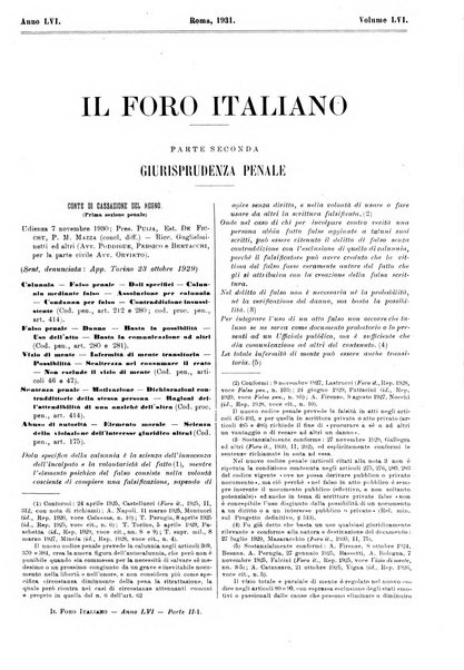 Il foro italiano raccolta generale di giurisprudenza civile, commerciale, penale, amministrativa