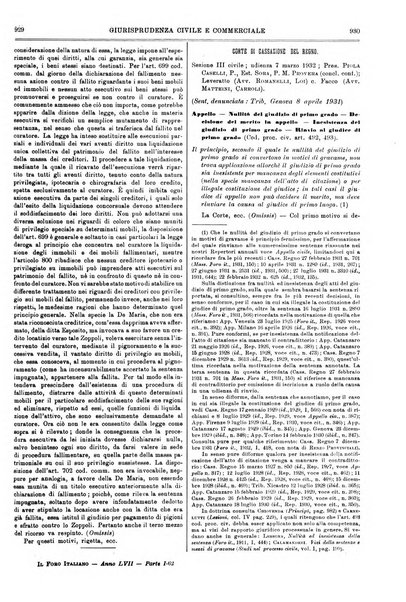 Il foro italiano raccolta generale di giurisprudenza civile, commerciale, penale, amministrativa