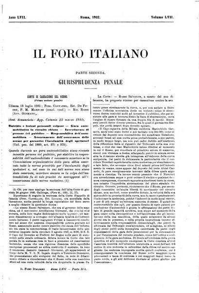 Il foro italiano raccolta generale di giurisprudenza civile, commerciale, penale, amministrativa