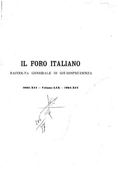 Il foro italiano raccolta generale di giurisprudenza civile, commerciale, penale, amministrativa