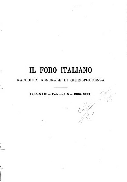 Il foro italiano raccolta generale di giurisprudenza civile, commerciale, penale, amministrativa