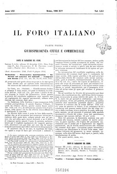 Il foro italiano raccolta generale di giurisprudenza civile, commerciale, penale, amministrativa