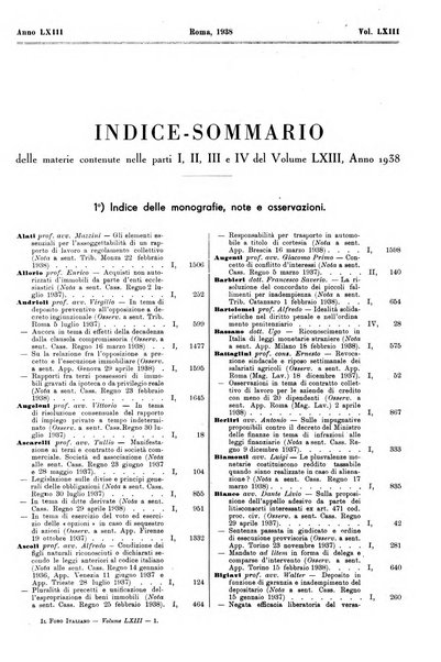 Il foro italiano raccolta generale di giurisprudenza civile, commerciale, penale, amministrativa