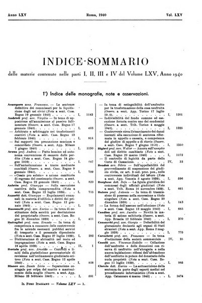 Il foro italiano raccolta generale di giurisprudenza civile, commerciale, penale, amministrativa