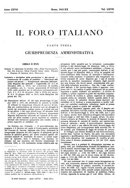 Il foro italiano raccolta generale di giurisprudenza civile, commerciale, penale, amministrativa