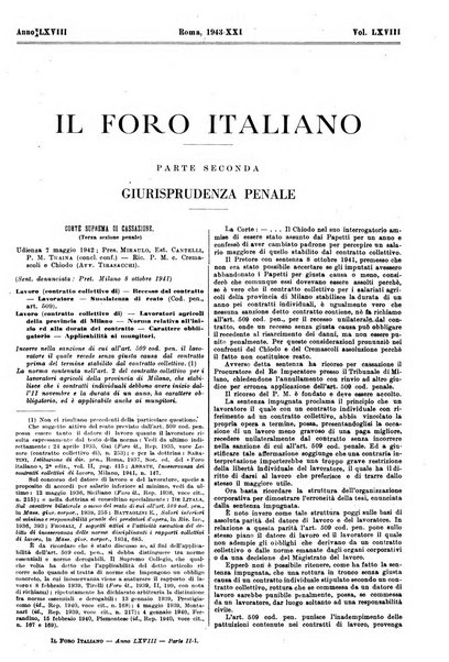 Il foro italiano raccolta generale di giurisprudenza civile, commerciale, penale, amministrativa