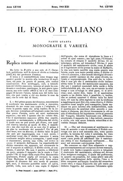 Il foro italiano raccolta generale di giurisprudenza civile, commerciale, penale, amministrativa