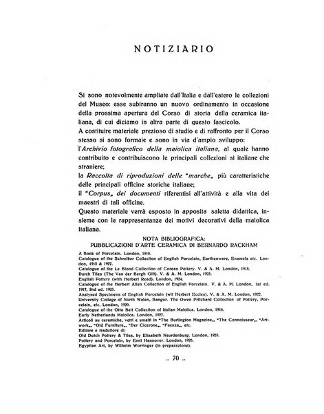 Faenza bollettino del Museo internazionale delle ceramiche