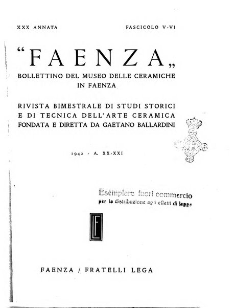 Faenza bollettino del Museo internazionale delle ceramiche