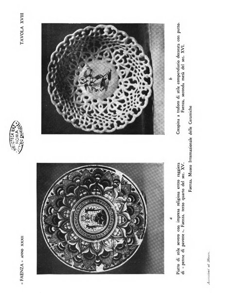 Faenza bollettino del Museo internazionale delle ceramiche