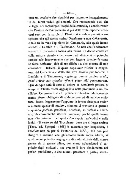 Rivista di filologia e d'istruzione classica