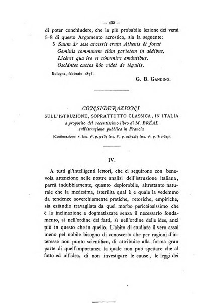 Rivista di filologia e d'istruzione classica