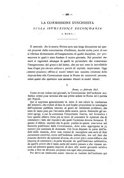 Rivista di filologia e d'istruzione classica