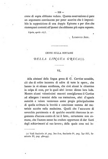 Rivista di filologia e d'istruzione classica