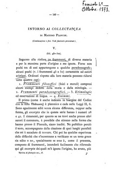 Rivista di filologia e d'istruzione classica