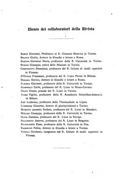 Rivista di filologia e d'istruzione classica