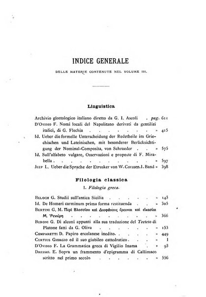 Rivista di filologia e d'istruzione classica