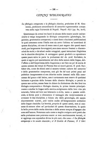 Rivista di filologia e d'istruzione classica