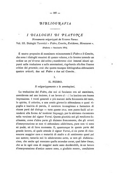 Rivista di filologia e d'istruzione classica