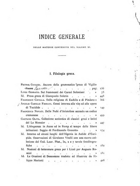 Rivista di filologia e d'istruzione classica