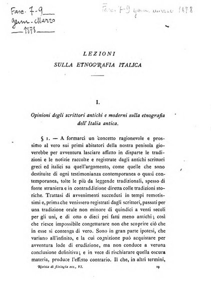 Rivista di filologia e d'istruzione classica