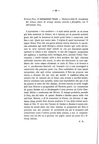 Rivista di filologia e d'istruzione classica