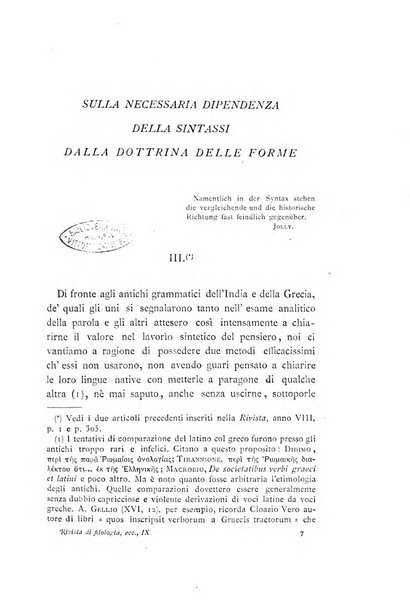 Rivista di filologia e d'istruzione classica