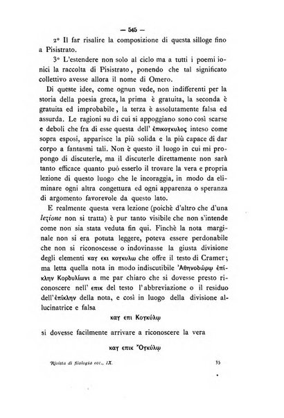 Rivista di filologia e d'istruzione classica