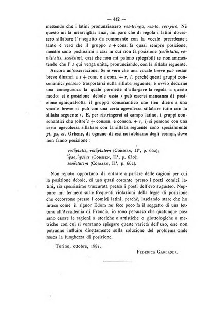 Rivista di filologia e d'istruzione classica