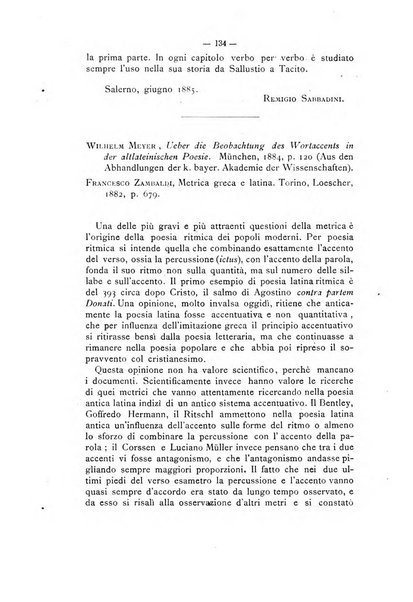 Rivista di filologia e d'istruzione classica