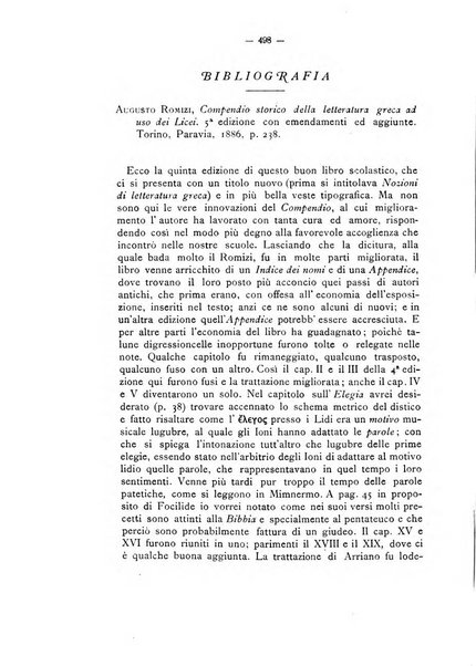 Rivista di filologia e d'istruzione classica