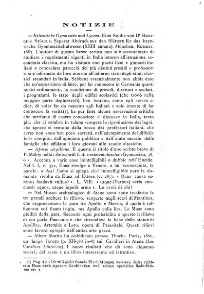 Rivista di filologia e d'istruzione classica