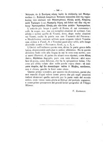 Rivista di filologia e d'istruzione classica