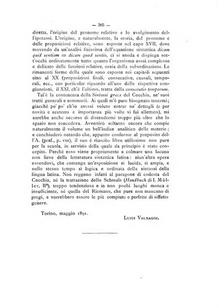 Rivista di filologia e d'istruzione classica