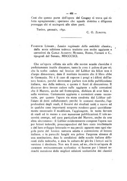 Rivista di filologia e d'istruzione classica