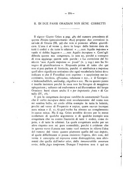 Rivista di filologia e d'istruzione classica