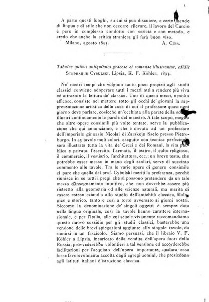 Rivista di filologia e d'istruzione classica