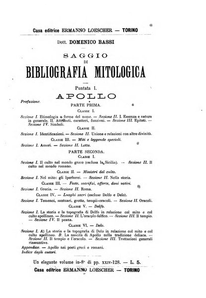 Rivista di filologia e d'istruzione classica