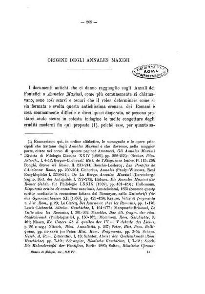 Rivista di filologia e d'istruzione classica