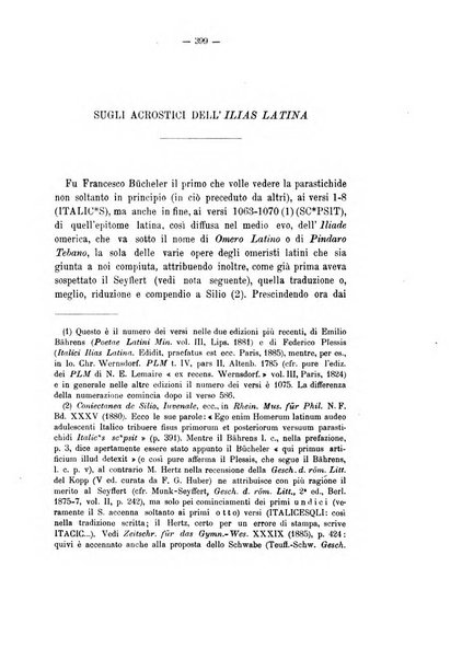 Rivista di filologia e d'istruzione classica