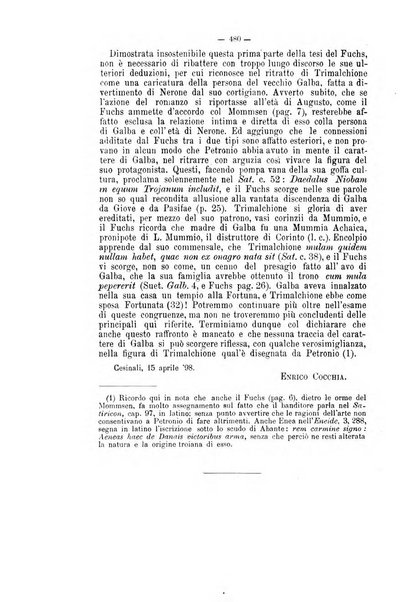 Rivista di filologia e d'istruzione classica