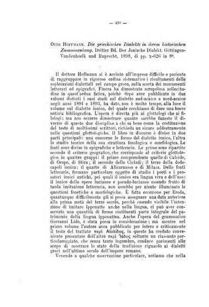 Rivista di filologia e d'istruzione classica